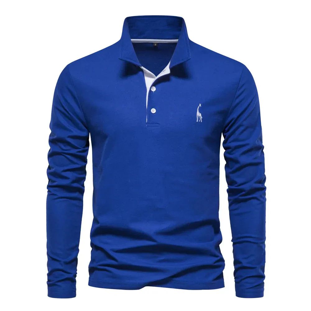 Men's - Long Sleeve Polo Shirt - Casual Fit