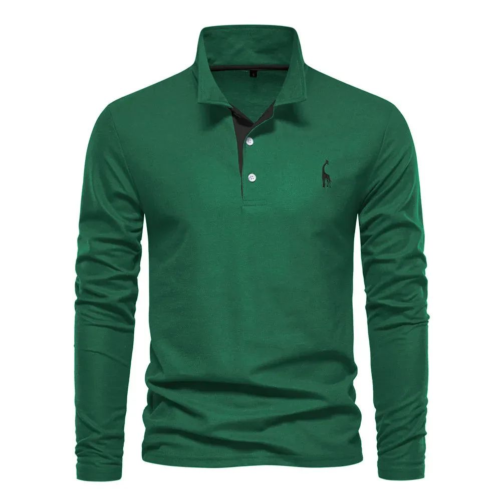 Men's - Long Sleeve Polo Shirt - Casual Fit