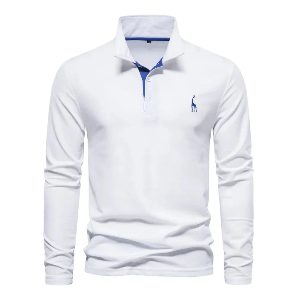 Men's - Long Sleeve Polo Shirt - Casual Fit