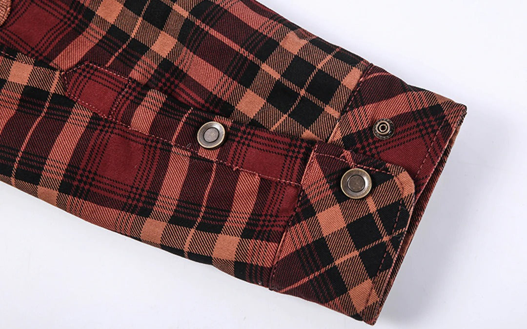 Men's - Lumberjack Hoodie - Cosy Flannel Material - Stylish Casual Wear