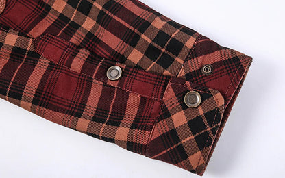 Men's - Lumberjack Hoodie - Cosy Flannel Material - Stylish Casual Wear