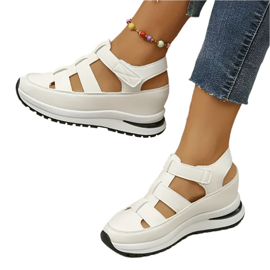Women's - Closed Sandals - Comfortable Design - Stylish Footwear for Everyday Wear