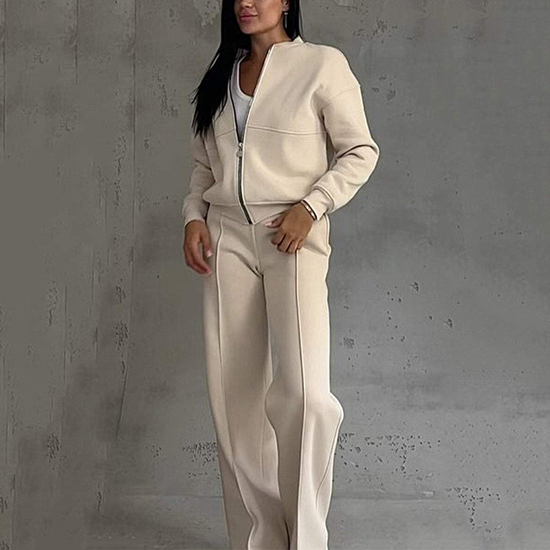Women's – Two-Piece Set – Relaxed Fit, Casual Style – Comfortable Outfit