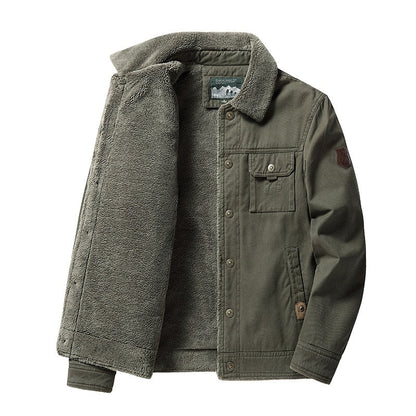 Men - Jacket - Fur Trim - Winter Warmth
