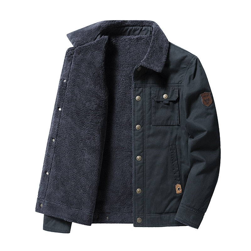 Men - Jacket - Fur Trim - Winter Warmth